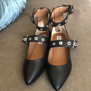 Steve Madden double strap flats